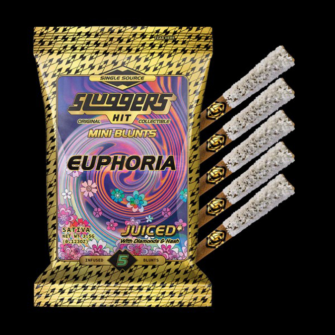 Picture of SLUGGERS HIT JUICED 0.7G INFUSED MINI BLUNTS 5PK - EUPHORIA (SATIVA)