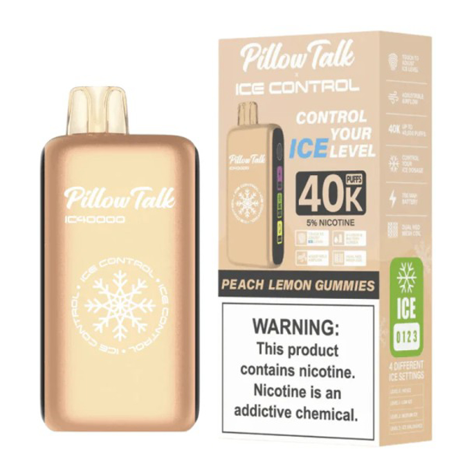 Picture of PILLOW TALK ICE CONTROL 40K PEACH LEMON GUMMIES