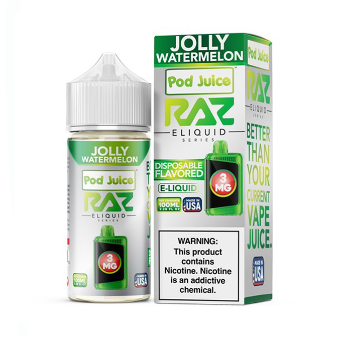 Picture of RAZ 100ML 3MG - JOLLY WATERMELON