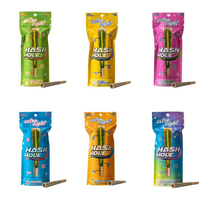 Picture of ASTRO EIGHT HASH HOLE PRE ROLLS - BERRY BOREALIS (SATIVA)