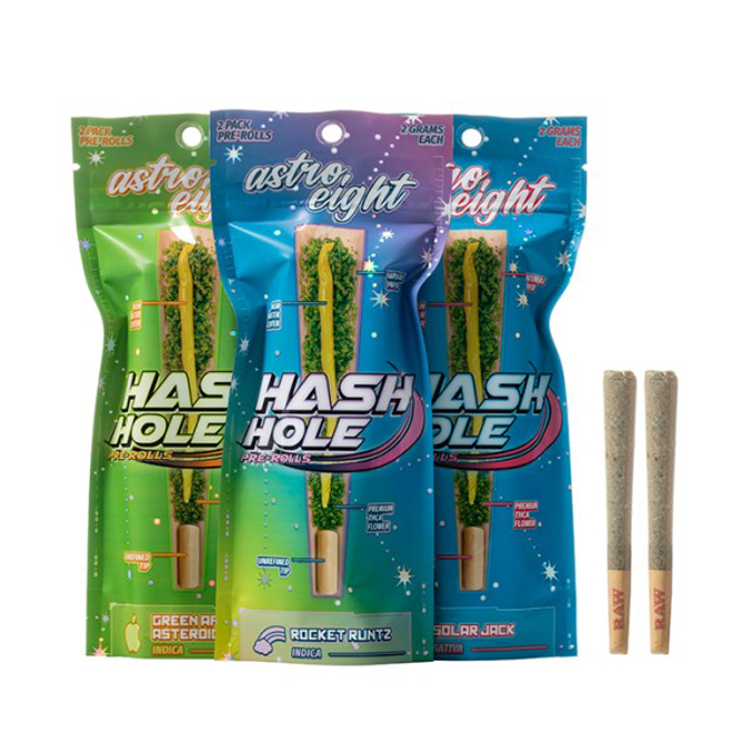Picture of ASTRO EIGHT HASH HOLE PRE ROLLS - ASTRO OG (INDICA)