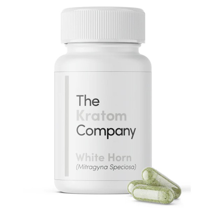 Picture of THE KRATOM COMPANY WHITE HORN 500 CAPS