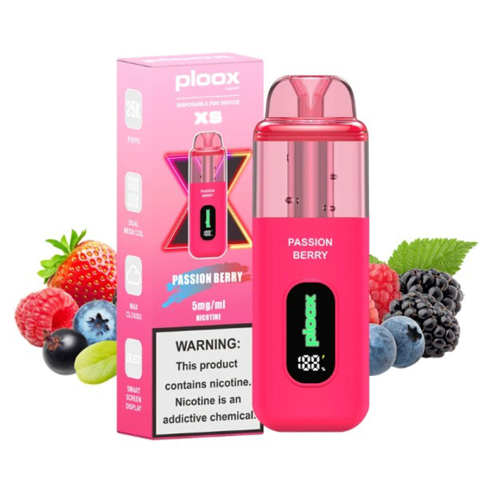 Picture of PLOOX DISPOSABLE POD 25K - PASSION BERRY