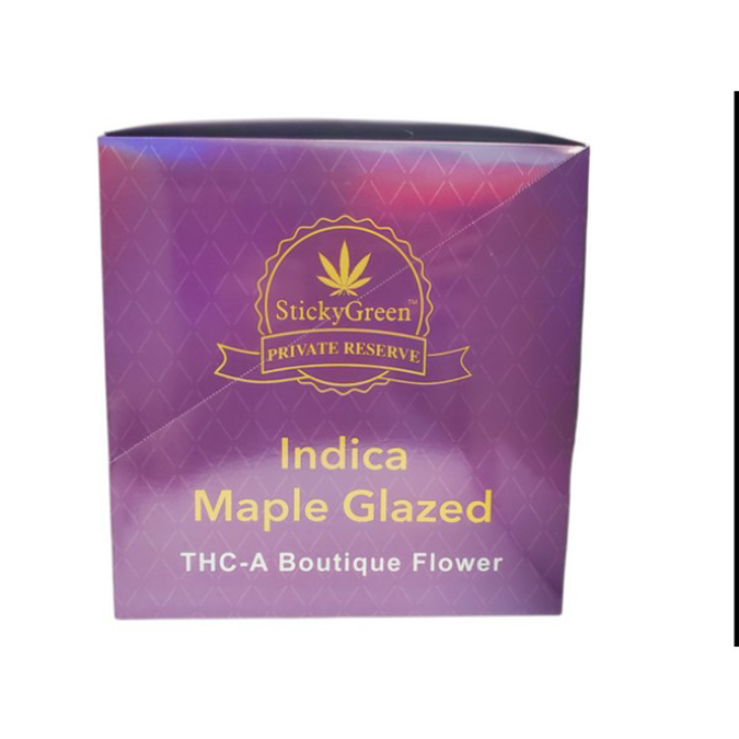 Picture of STICKY GREEN PRIVATE RESERVE 3.5G FLOWER - MAPLE GLAZED (INDICA)