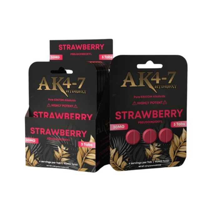 Picture of AK4-7 HYDROXY PSEUDOINDOXYL 30MG 3CT - STRAWBERRY