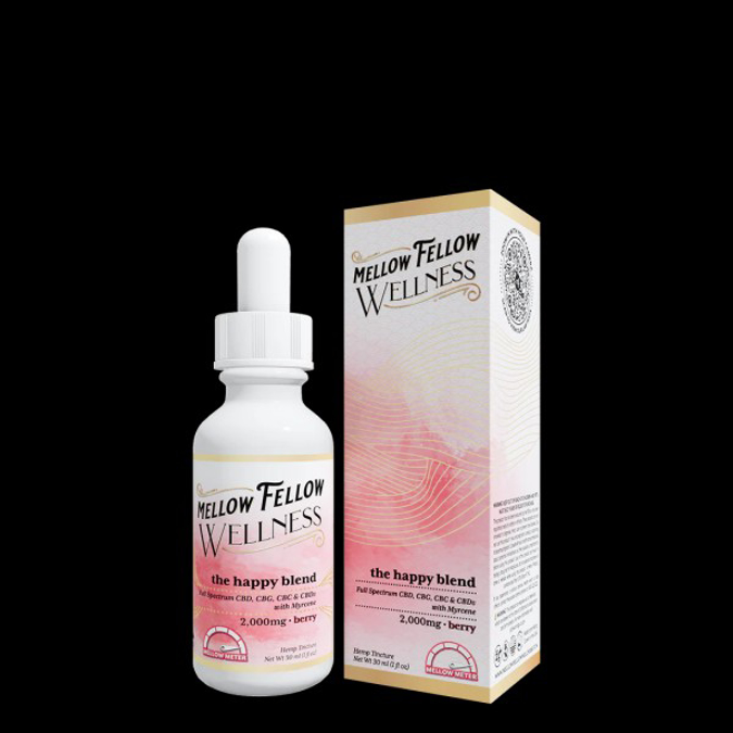 Picture of MELLOW FELLOW WELLNESS   TINCTURES   2000MG   ELEVATE BLEND   BERRY