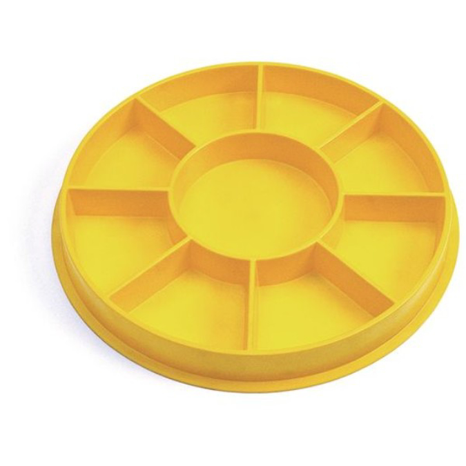 Picture of TRAY PLASTIC W COMPARMENTS YELLOW
