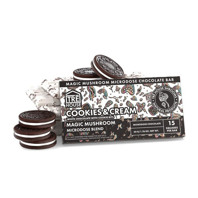 Picture of TRE HOUSE MUSHROOM CHOCOLATE 10CT - COOKIES & CREAM