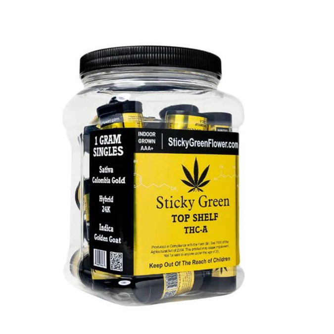 Picture of STICKY GREEN 1 GRAM TOP SHELF 20CT GOLD