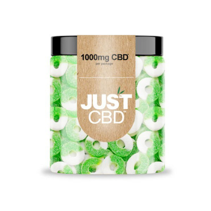 Picture of JUST CBD APPLE RINGS 1000MG 100CT