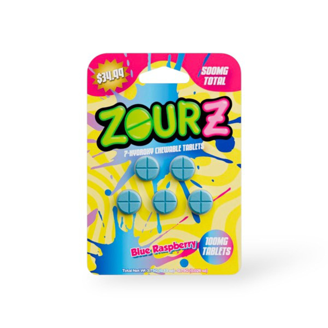 Picture of ZOUR Z 7 HYDROXY 100MG 5CT - BLUE RASPBERRY