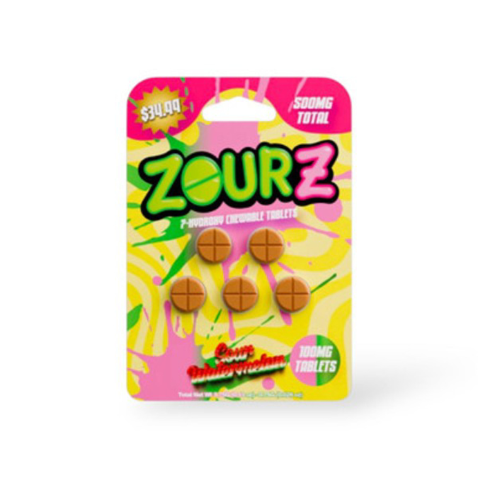 Picture of ZOUR Z 7 HYDROXY 100MG 5CT - SOUR WATERMELON