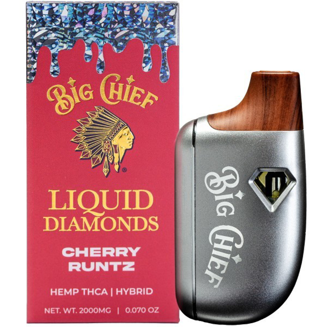 Picture of BIG CHIEF LIQUID DIAMONDS 2G DISPOSABLE CHERRY RUNTZ