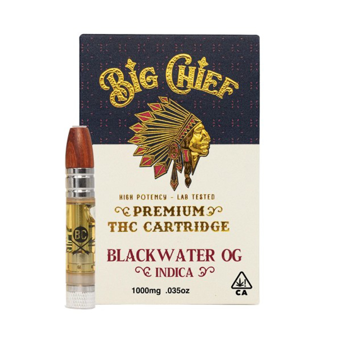 Picture of BIG CHIEF THCATHCP 2 G CARTRIDGE BLACK WATER OG INDICA