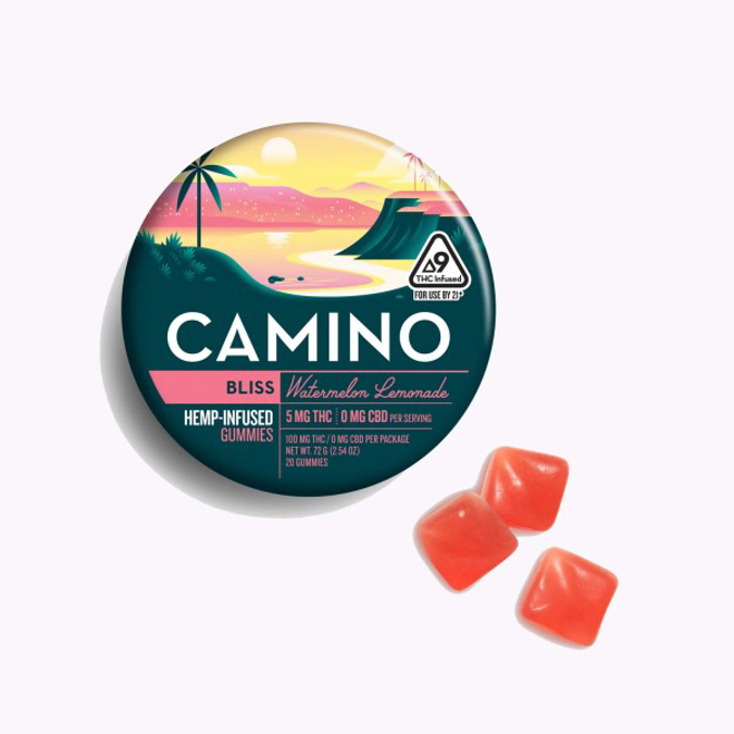 Picture of CAMINO 5MG THC INFUSED GUMMY - WATERMELON LEMONADE