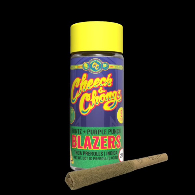 Picture of CHEECH  CHONGS BLAZERS THCAHHC PRE ROLL 12CTBOX   RUNTZPURPLE PUNCH