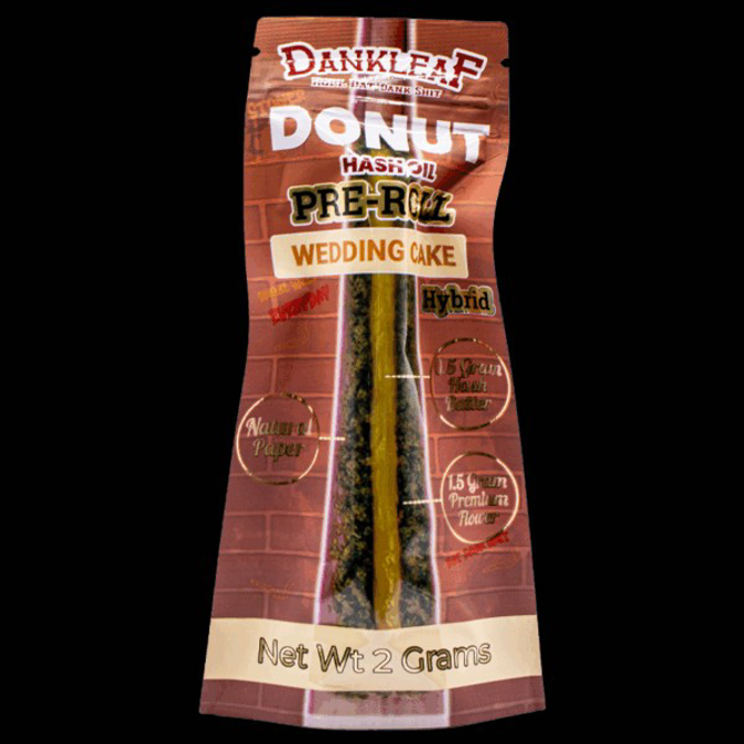 Picture of DANKLEAF DONUT HASH HOLE PRE ROLL 12CT - WEDDING CAKE (HYBRID)