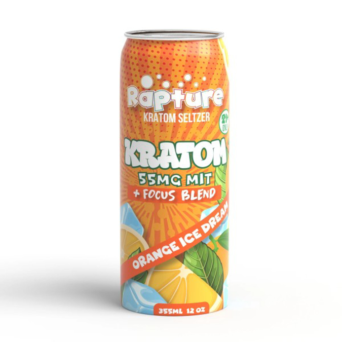 Picture of RAPTURE KRATOM SELTZER 335ML - ORANGE ICE DREAM