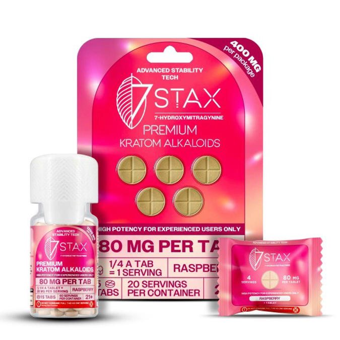 Picture of 7 STAX 7 HYDROXY 150MG 50CT - RASPBERRY