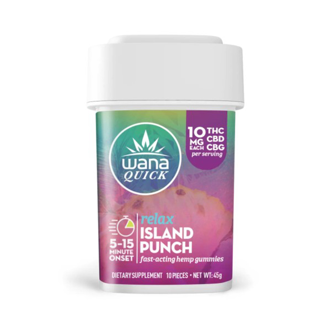Picture of WANA HD-9 HEMP GUMMIES - ISLAND PUNCH (RELAX)