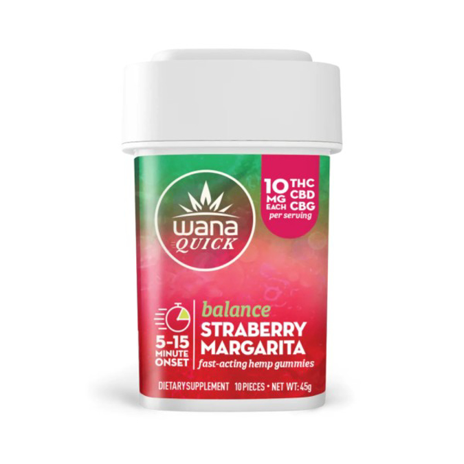 Picture of WANA HD-9 HEMP GUMMIES - STRAWBERRY MARGARITA (BALANCE)