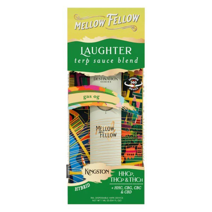 Picture of MELLOW FELLOW   SPINNERS   1ML   LAUGHTER   KINGSTON   GAS OG HYBRID