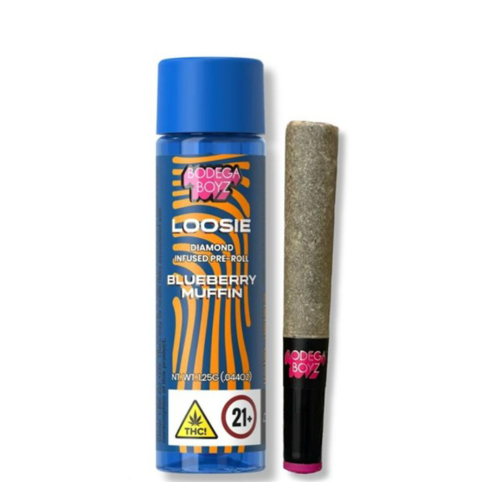 Picture of BODEGA BOYZ THCP DIAMOND INFUSED PRE ROLL 10CT - BLUEBERRY MUFFIN