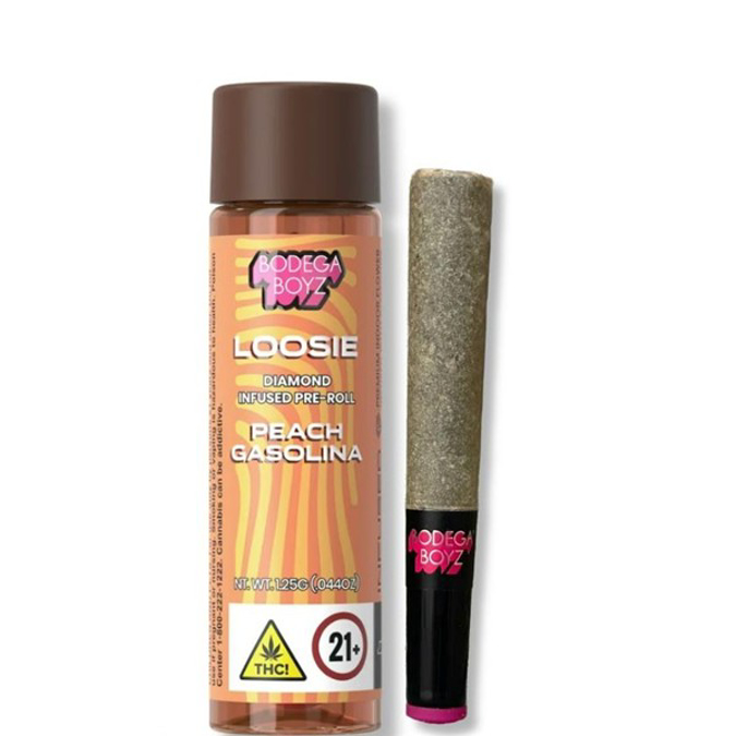 Picture of BODEGA BOYZ THCP DIAMOND INFUSED PRE ROLL 10CT - PEACH GASOLINA