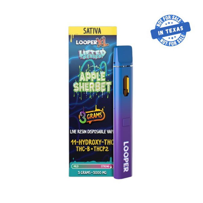 Picture of LOOPER LIVE RESIN THC 2G APPLE SHERBET SATIVA CART