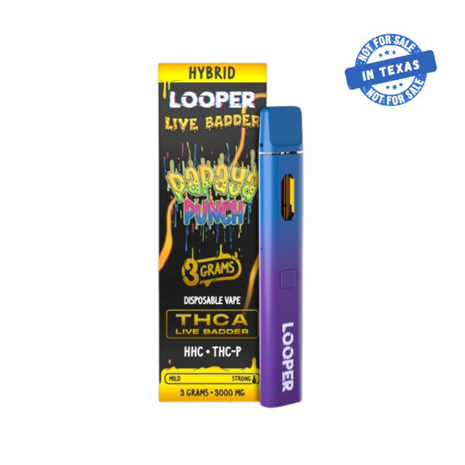 Picture of LOOPER THC A LIVE BADDER 3G DISPO PAPAYA PUNCH HYBRID