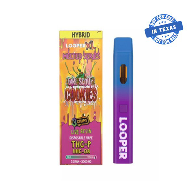 Picture of LOOPER XL MELTED 3GM DISPOSABLE THCPHHCD8   GIRL SCOUT COOKIE