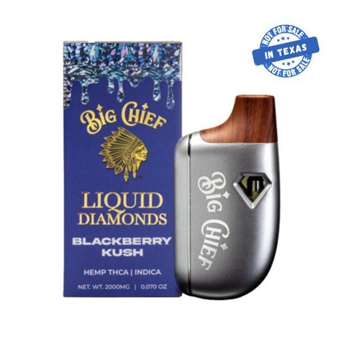 Picture of BIG CHIEF LIQUID DIAMONDS 2G DISPOSABLE BLACKBERRY KUSH