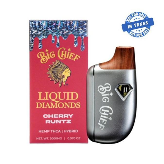 Picture of BIG CHIEF LIQUID DIAMONDS 2G DISPOSABLE CHERRY RUNTZ