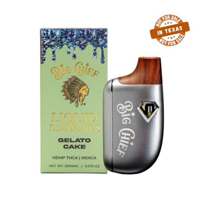 Picture of BIG CHIEF LIQUID DIAMONDS 2G DISPOSABLE GELATO CAKE