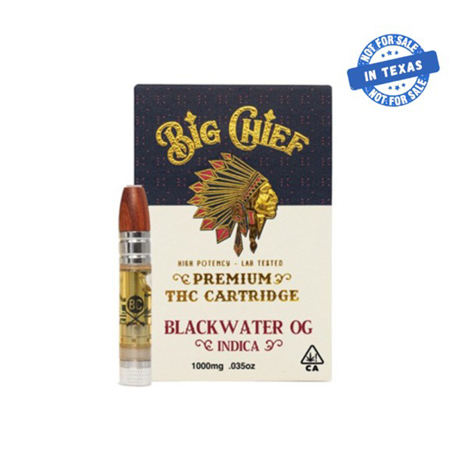 Picture of BIG CHIEF THCATHCP 2 G CARTRIDGE BLACK WATER OG INDICA