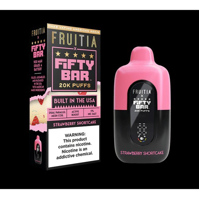 Picture of FIFTY BAR 20K FRUITIA - STRAWBERRY SHORTCAKE