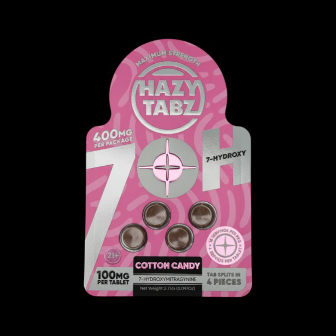 Picture of HAZY TABZ 7 HYDRPXY 400MG 10CT - COTTON CANDY