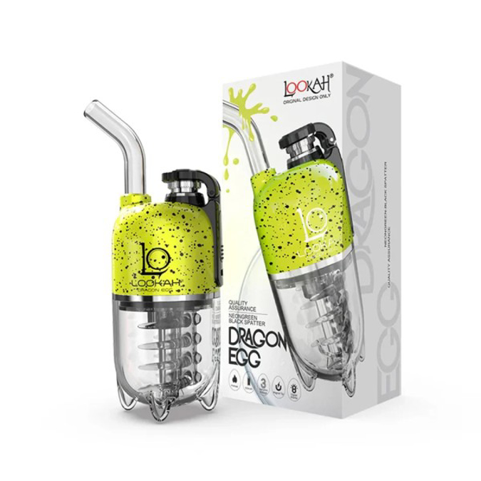 Picture of LOOKAH DRAGON EGG SPATTER EDITION - NEON GREEN BLACK