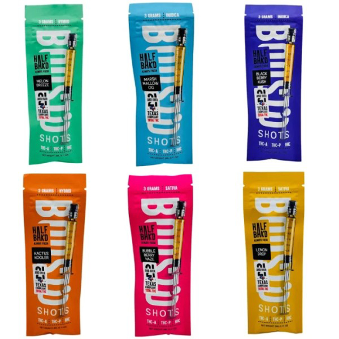 Picture of HALF BAK'D BOOST' 3G SYRINGE 5PK - BUBBLE BERRY HAZE (SATIVA)