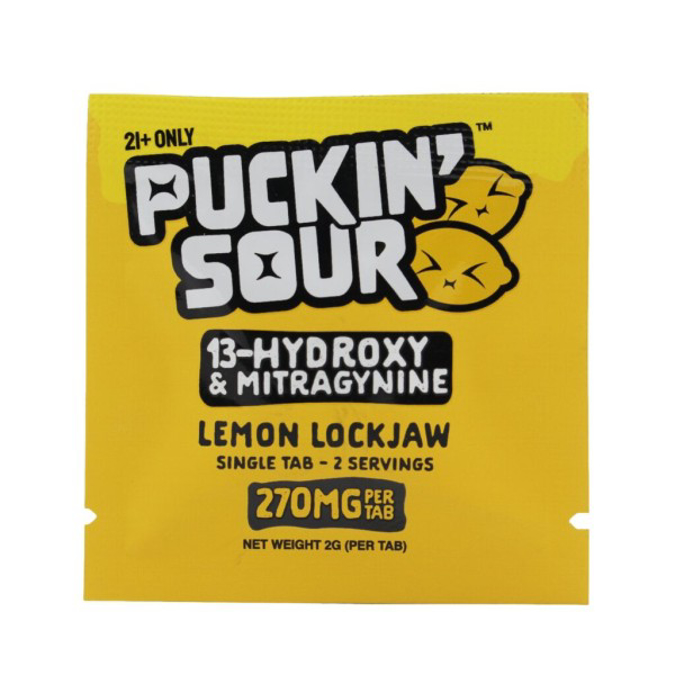 Picture of PUCKIN SOUR MIT + 13OH 270MG 5PK - LEMON LOCKJAW