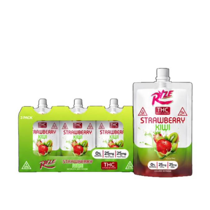 Picture of RYZE THC INFUSED BEVERAGE 150MG - STRAWBERRY KIWI