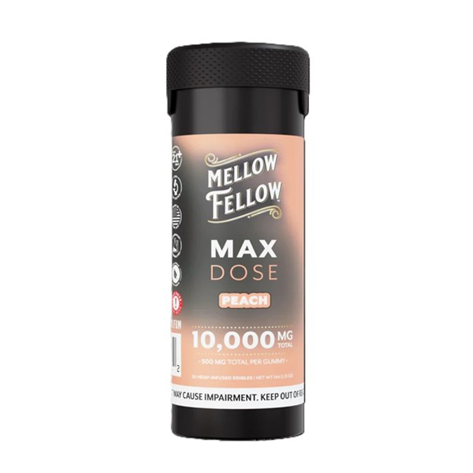 Picture of MELLOW FELLOW MAX DOSE 10,000MG 20PC GUMMIES - PEACH