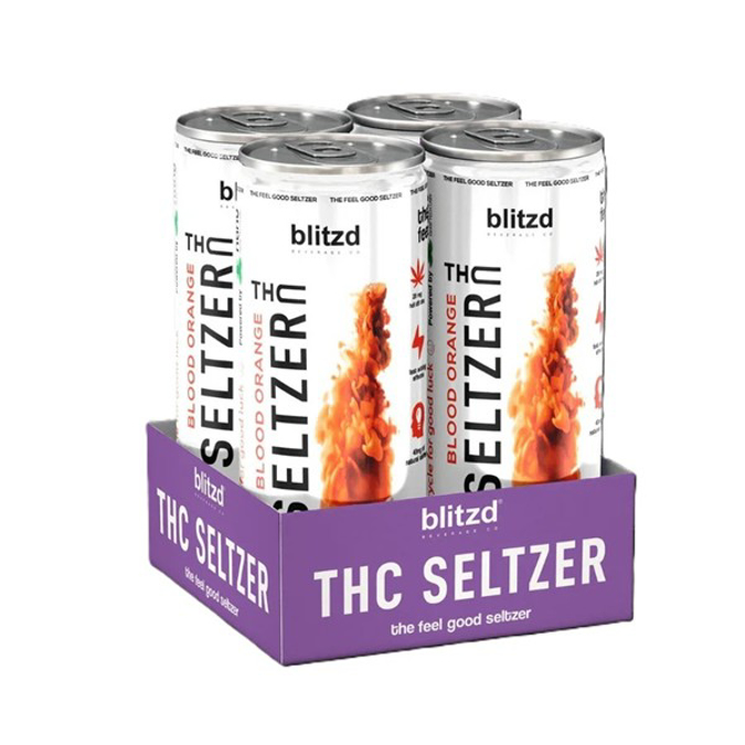 Picture of BLITZD THC DRINK 12OZ - BLOOD ORANGE
