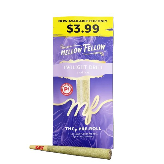 Picture of MELLOW FELLOW THCP PRE ROLL 15CT - TWILIGHT DRIFT (INDICA)