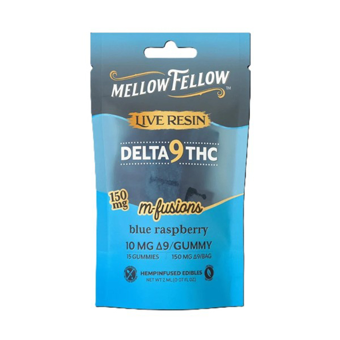 Picture of MELLOW FELLOW LIVE RESIN 20CT GUMMIES - BLUE RASPBERRY
