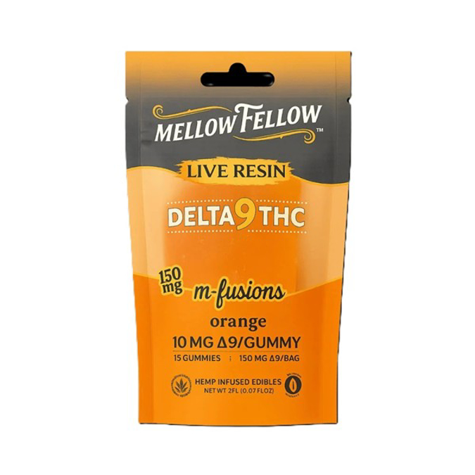 Picture of MELLOW FELLOW LIVE RESIN 20CT GUMMIES - ORANGE