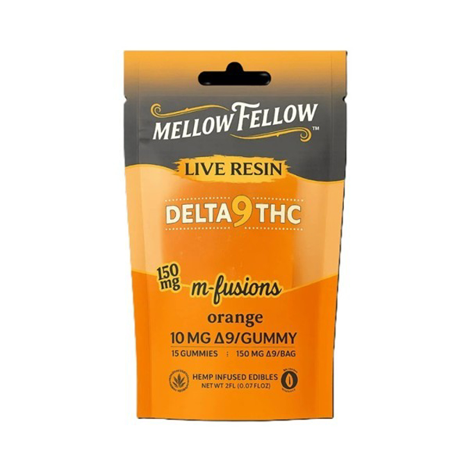 Picture of MELLOW FELLOW LIVE RESIN D9 THC + CBD 400MG 6CT - ORANGE