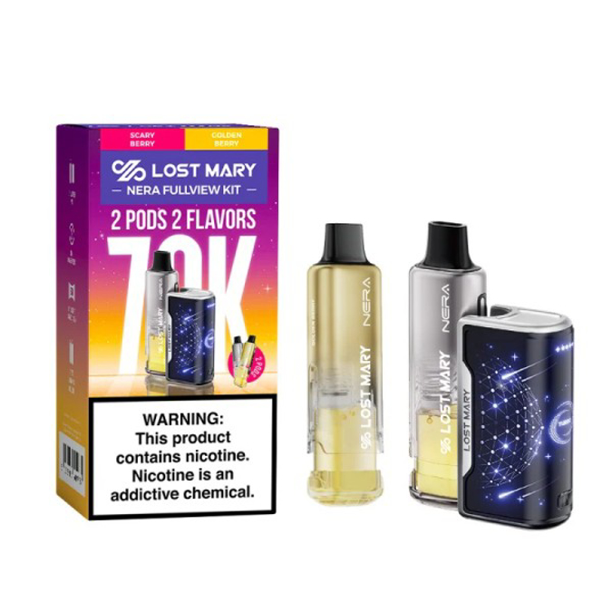 Picture of LOST MARY NERA FULLVIEW KIT 70K - SCARY BERRY + GOLDEN BERRY