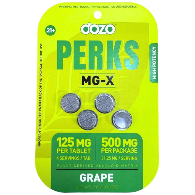 Picture of DOZO PERKS MG-X  500MG 4CT - GRAPE