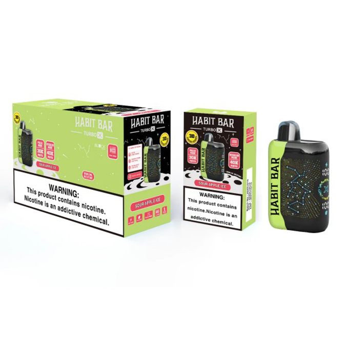 Picture of HABIT BAR 40K - SOUR APPLE ICE